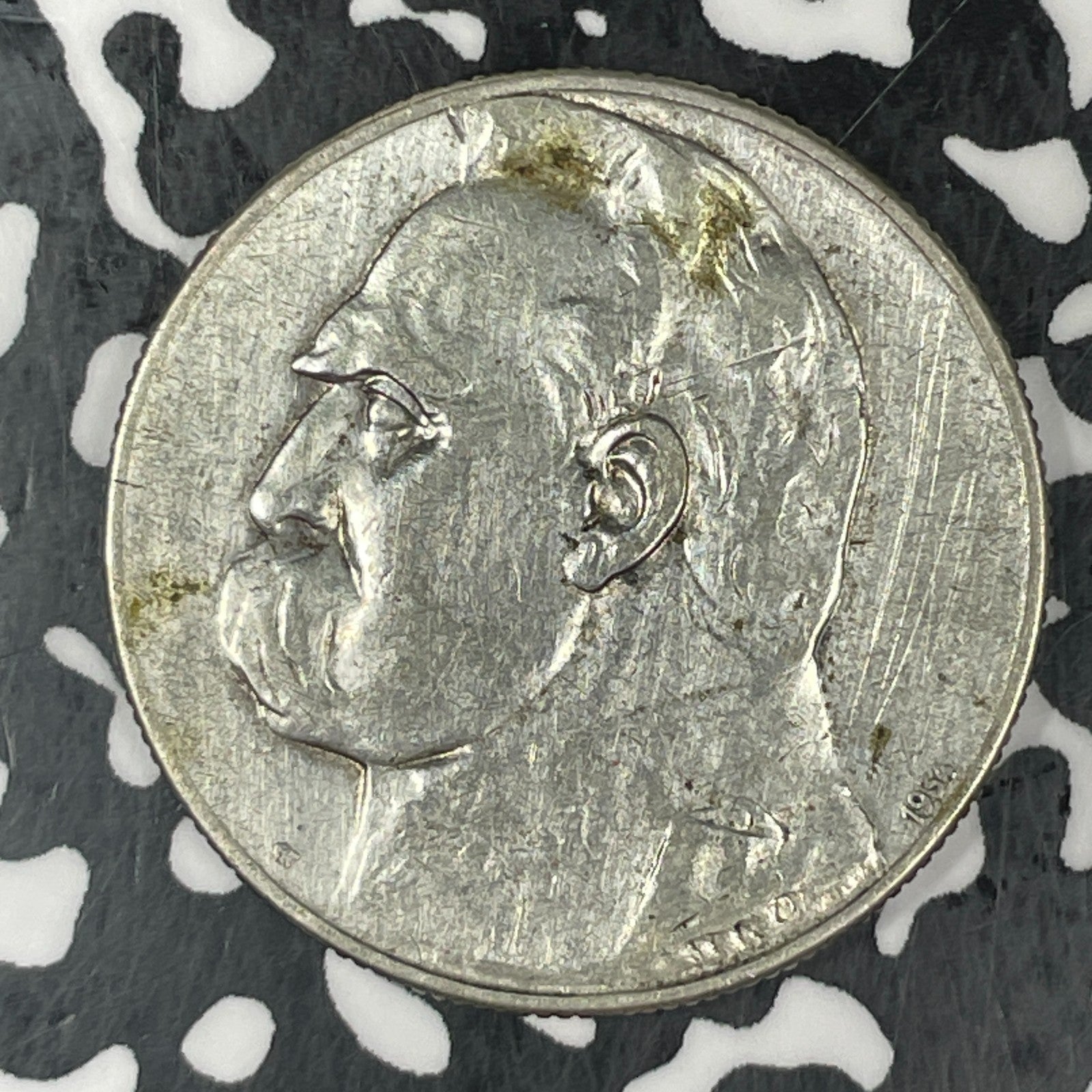 1934 Poland Rifle Corps 5 Zlotych Lot#JM0499 Silver! Old Cleaning, Y#25