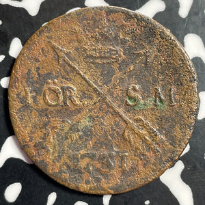 1731 Sweden 1 Ore Lot#E7254 Corrosion