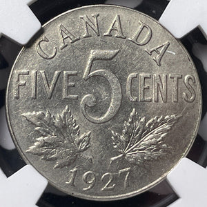 1927 Canada 5 Cents NGC MS61 Lot#G7053 Nice UNC!