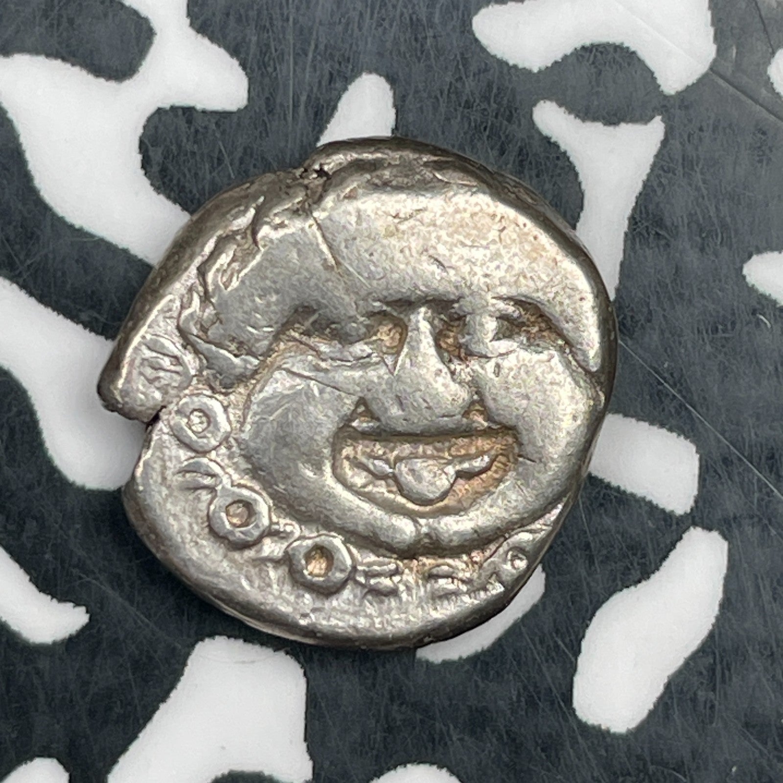 (480-450BC) Ancient Thrace Apollonia Pontika Medusa AR Drachm Lot#JM1736 Silver!