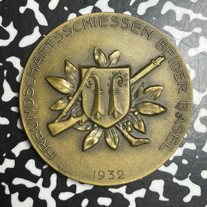1932 Switzerland Basel Shooting Festival Medal Lot#OV1533 Richter-152a, 50mm