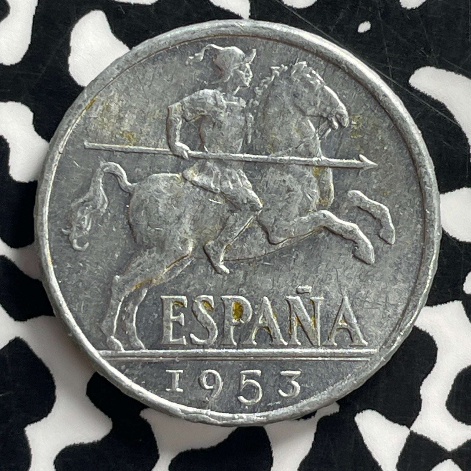 1953 Spain 10 Centimos Lot#C0833 High Grade! Beautiful!