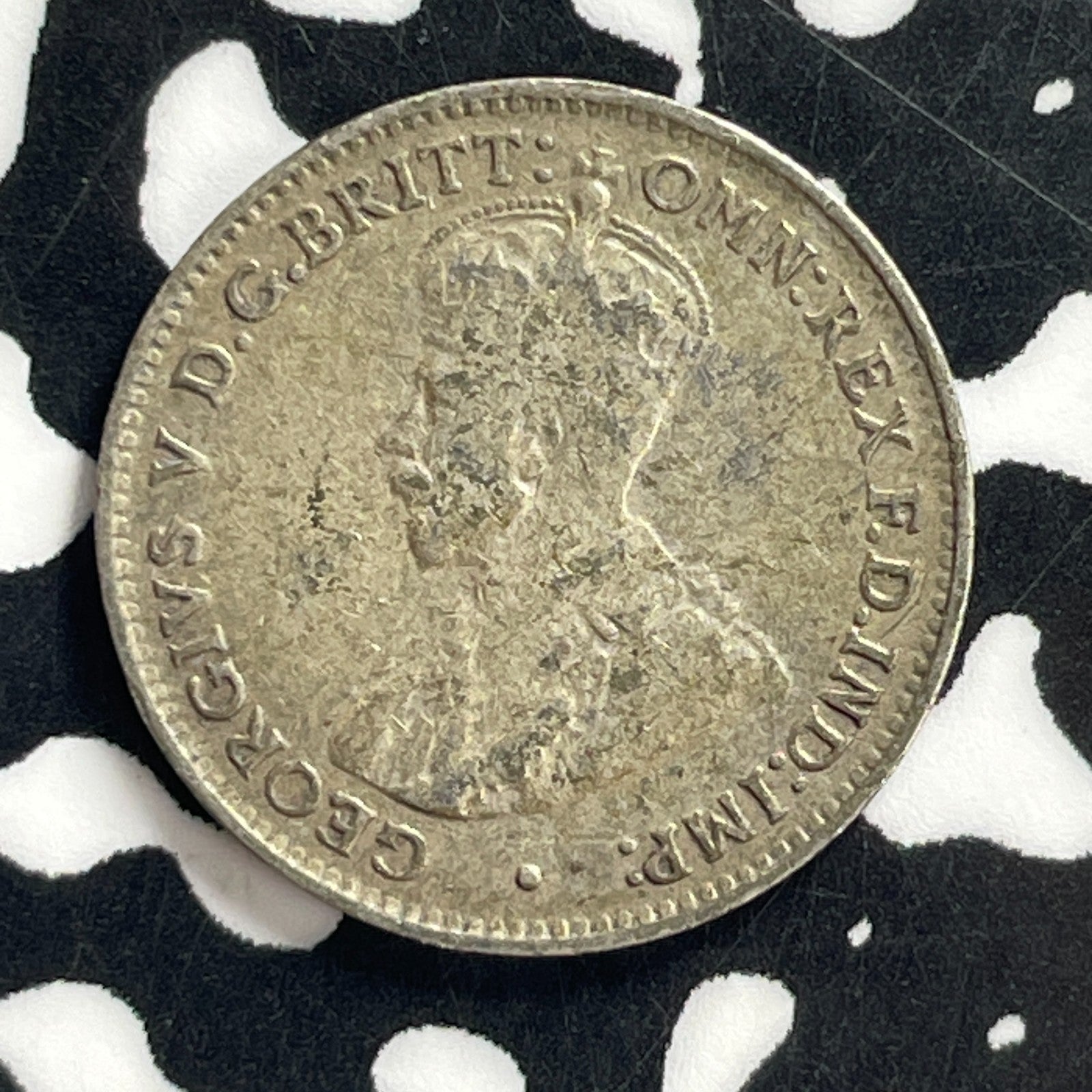 1928 Australia 3 Pence Threepence Lot#C0787-X Silver!