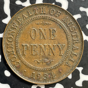 1934 Australia 1 Penny Lot#E9144 Nice!