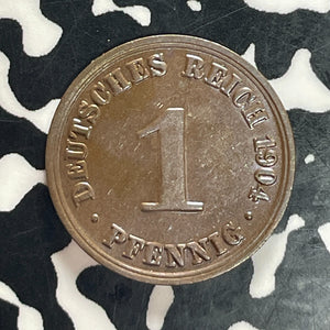 1904-A Germany 1 Pfennig Lot#T5769 High Grade! Beautiful!