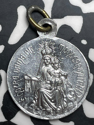 Undated Italy Jesus/Mary Religious Medalet Lot#T9818