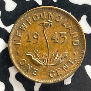 1943-C Newfoundland Small Cent Lot#T7683 High Grade! Beautiful!