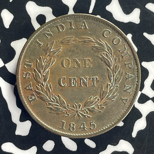 1845 Straits Settlements 1 Cent Lot#T8622
