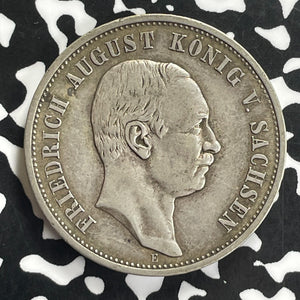 1912 Germany Saxony 3 Mark Lot#C0158 Silver!