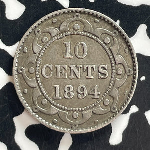 1894 Newfoundland 10 Cents Lot#T7657 Silver!
