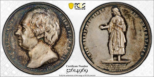 1870 Sweden Erik Gustaf Geijer Medal PCGS MS63 Lot#G1009 Silver! Olsen-191