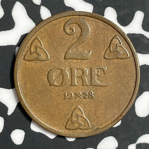 1928 Norway 2 Ore Lot#E6389