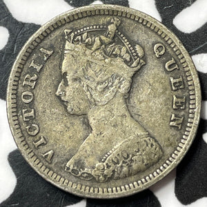 1893 Hong Kong 10 Cents Lot#D7734 Silver!