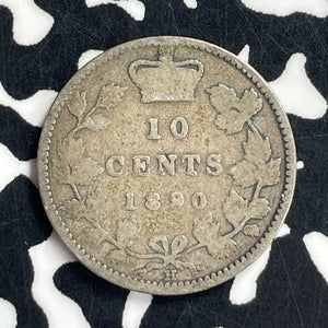 1890-H Canada 10 Cents Lot#T7053 Silver! Better Date