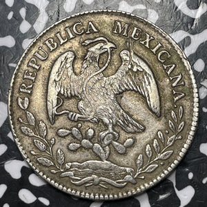 1875-Do CM Mexico 8 Reales Lot#JM7995 Large Silver!