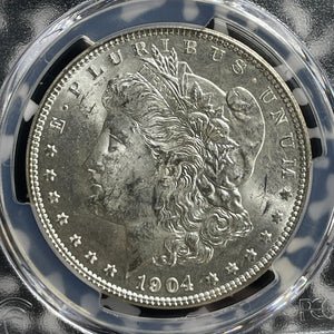 1904-O U.S. $1 Morgan Dollar PCGS MS63 Lot#G367 Silver! Choice UNC!