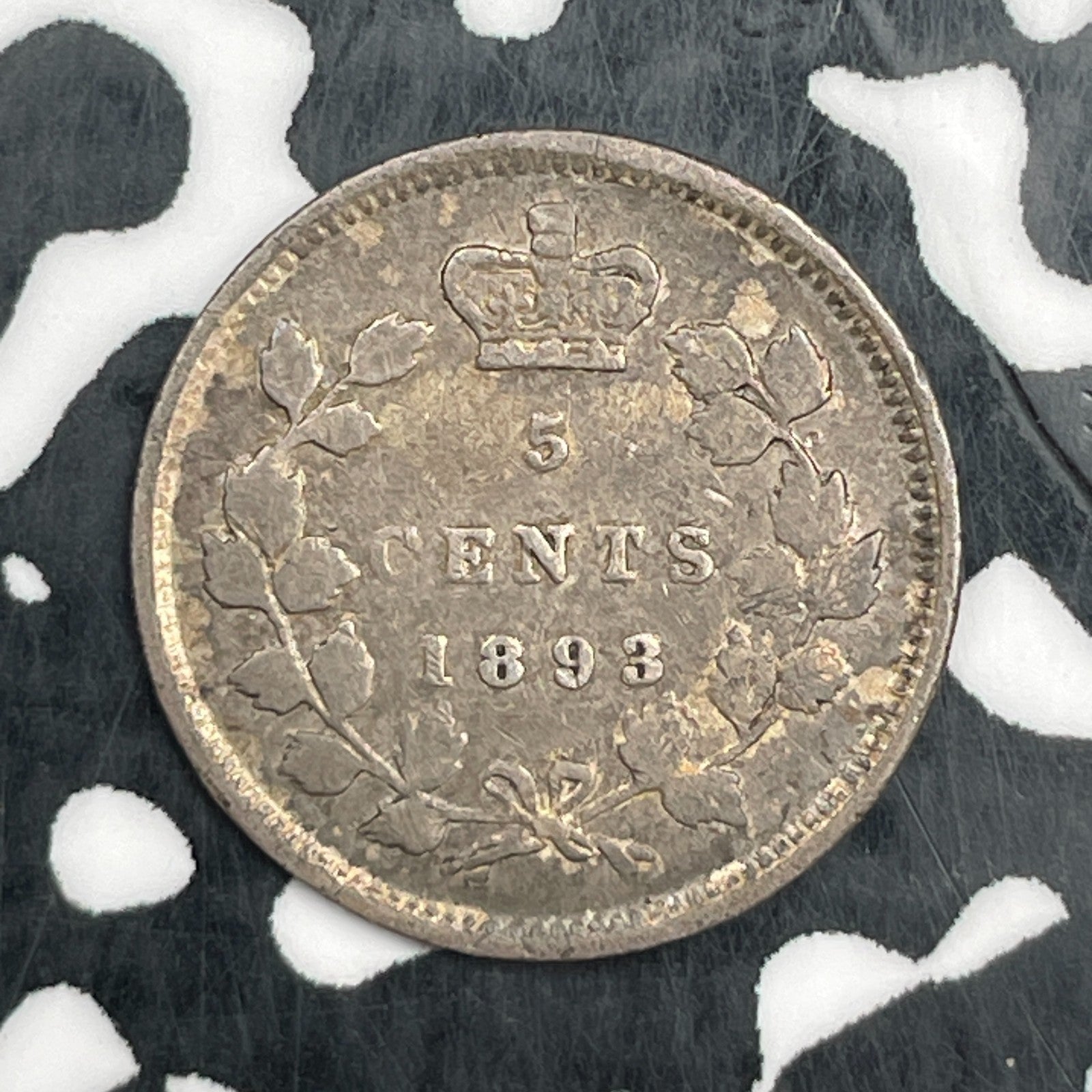 1893 Canada 5 Cents Lot#N1074 Silver!