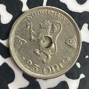 1923 Norway 25 Ore Lot#T8209 Nice! Km#382