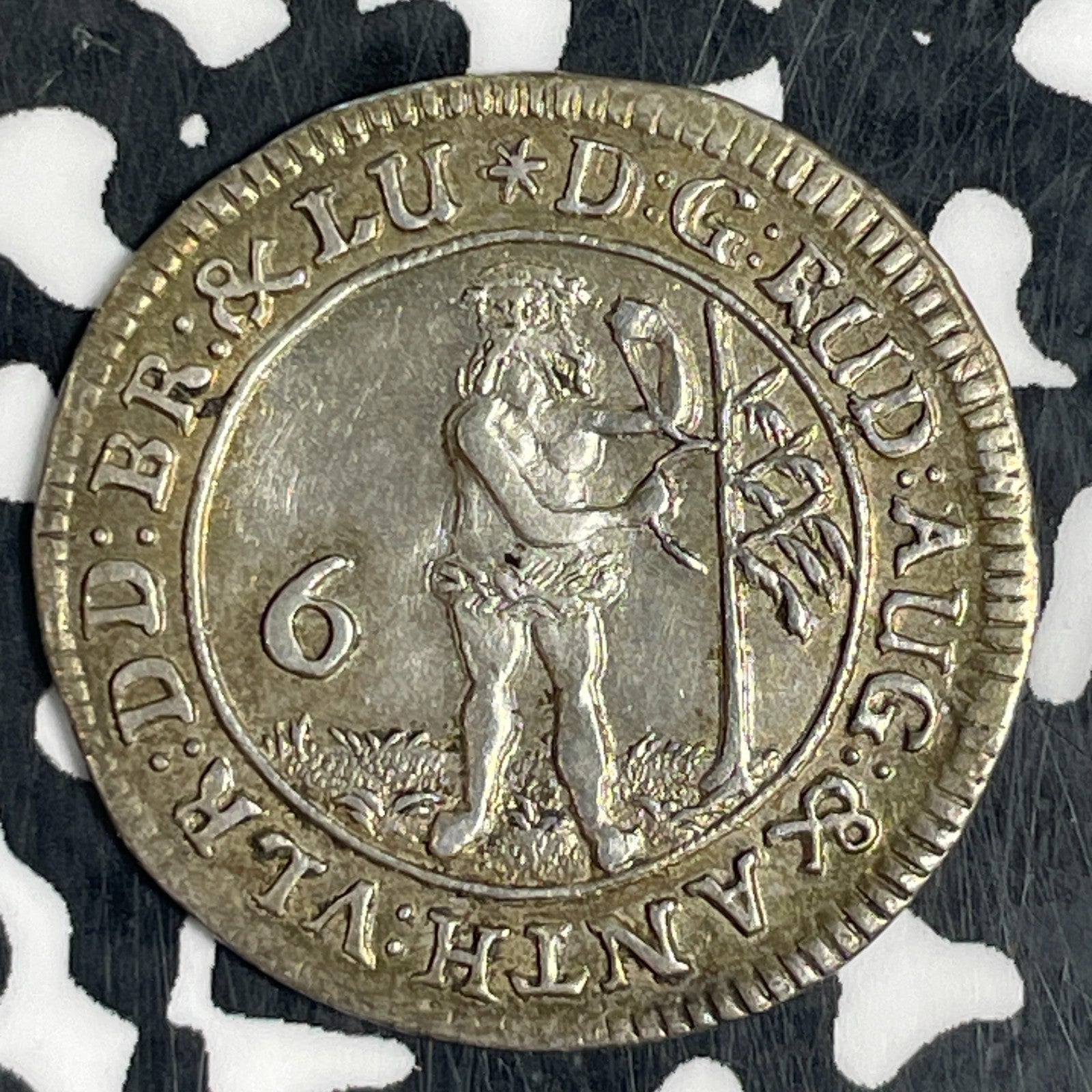 1678 Germany Brunswick-Wolfenbuttel 6 Mariengroschen Lot#JM0677 Silver! Wildman