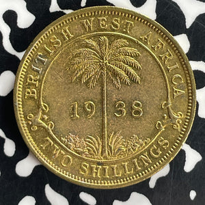 1938-KN British West Africa 2 Shillings Lot#T8011 High Grade! Beautiful!