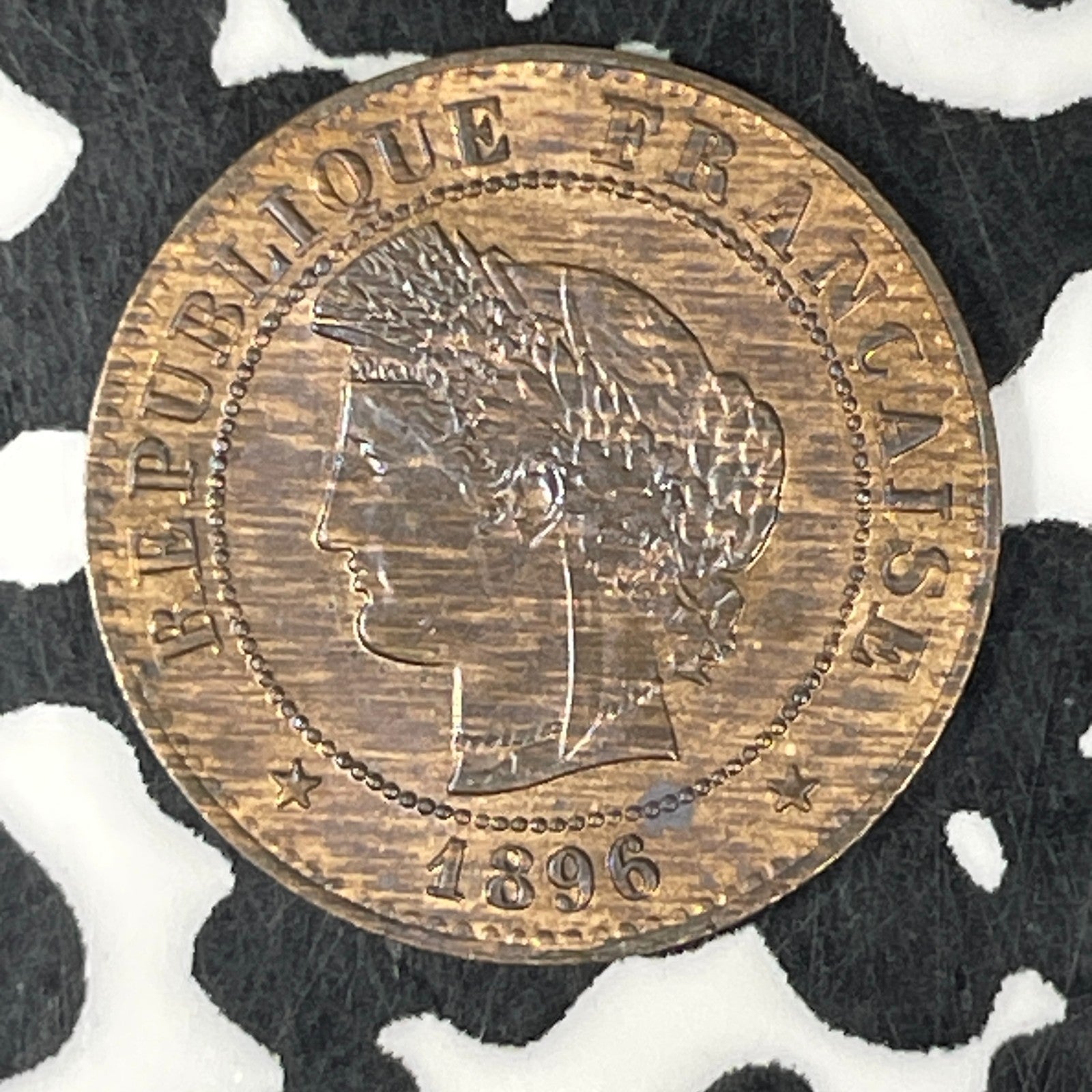 1896 France 1 Centime Lot#C6713 High Grade! Beautiful!