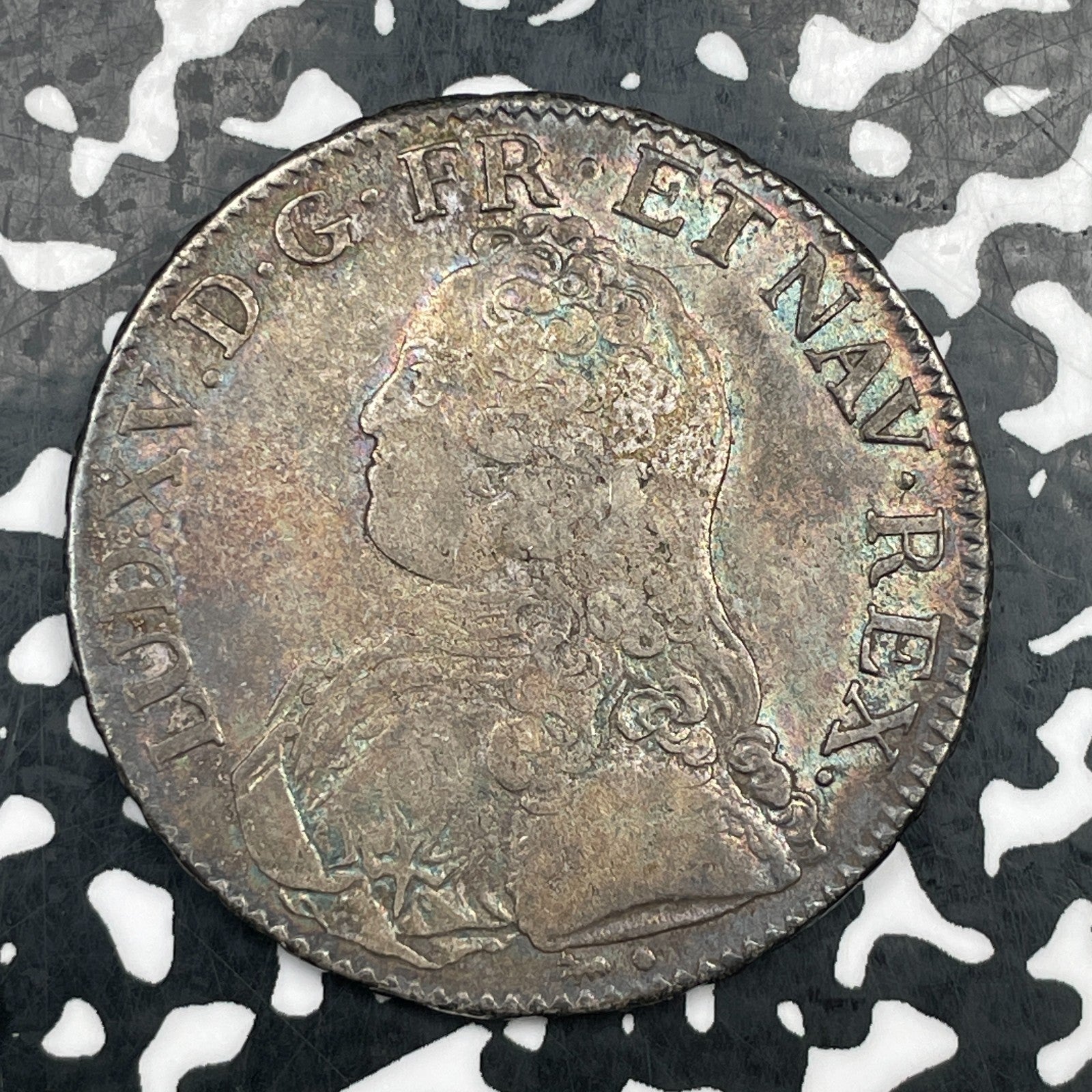 1738-A France 1 Ecu Lot#JM1696 Large Silver! Nice!