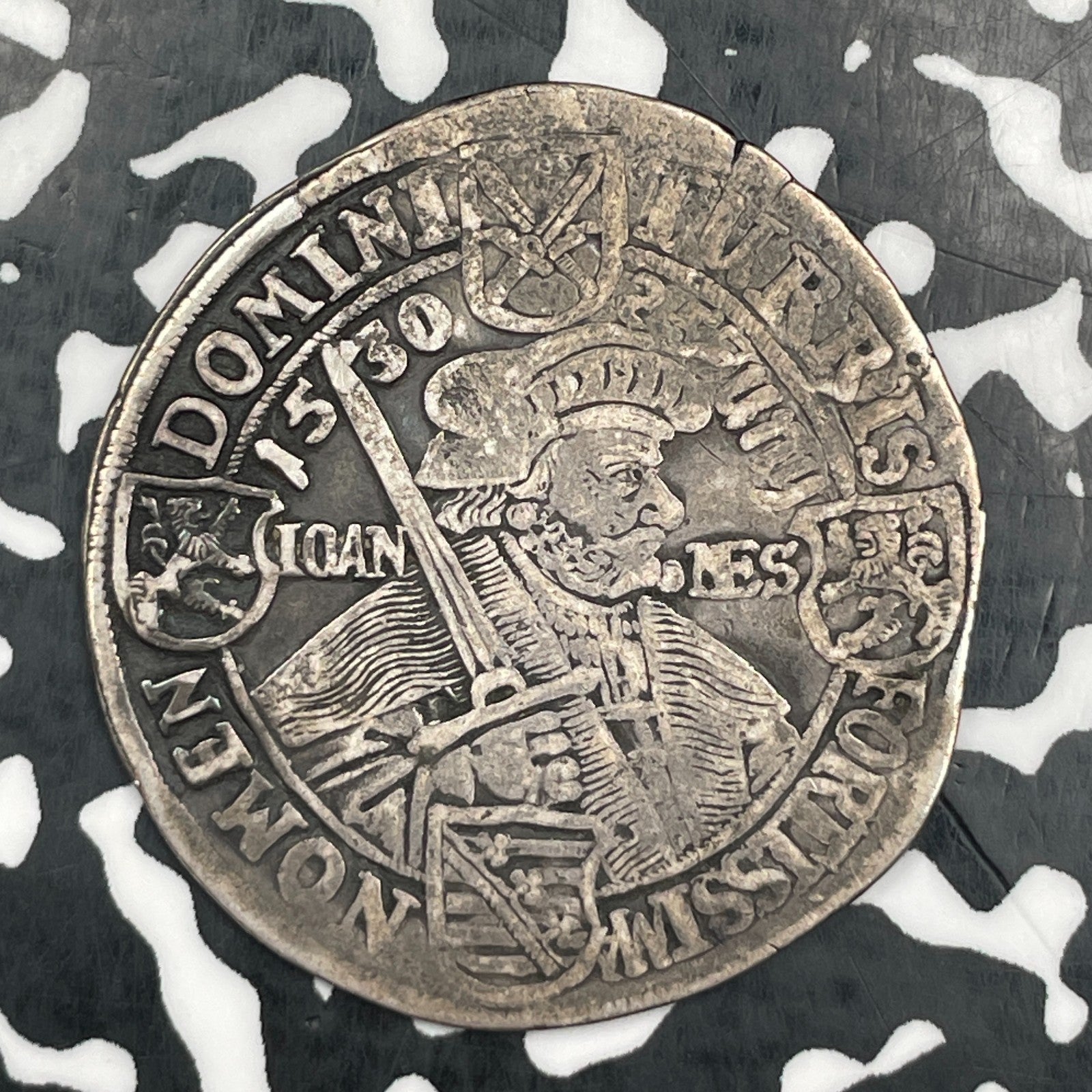 1630 Germany Saxony Augsburg Confession 1/4 Thaler Lot#JM2077 Silver! KM#406