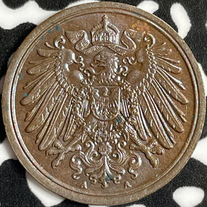 1906-A Germany 1 Pfennig Lot#D8852 High Grade! Beautiful!