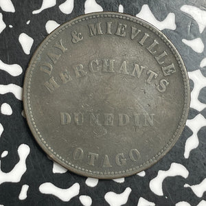 1857 New Zealand 1 Penny Token Lot#T6690 KM#Tn16