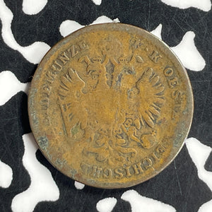 1863 Austria 1 Kreuzer Lot#T6764 Key Date! Low Grade