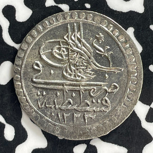 AH 1223 Year 3 (1810) Turkey 10 Para Lot#JM0075 Silver! High Grade! Beautiful!