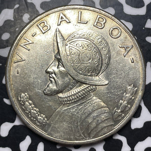 1931 Panama 1 Balboa Lot#JM8295 Large Silver! Nice!