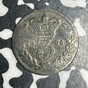 1875 Great Britain 3 Pence Threepence Lot#T6205 Silver!