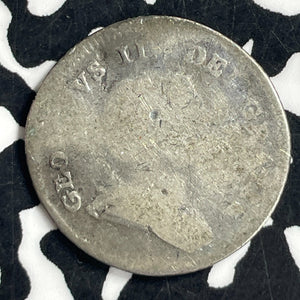 1803 Ireland 5 Pence Token Lot#T6965 Silver! Damaged