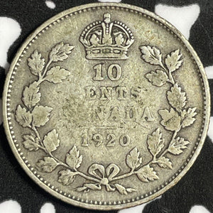 1920 Canada 10 Cents Lot#D8121 Silver!