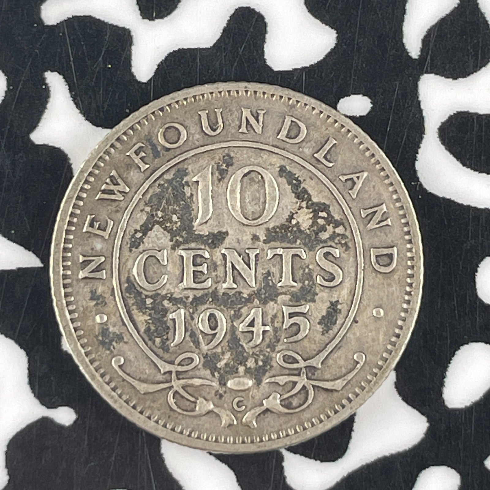 1942-C Newfoundland 10 Cents Lot#F3917 Silver!