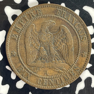 1865-A France 10 Centimes Lot#T8828 Better Date