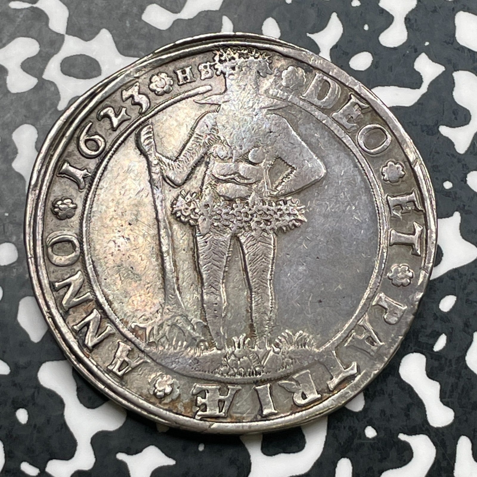 1623 Germany Brunswick-Wolfenbuttel Wildman 1 Thaler Lot#JM2220 Silver! DAV-6306