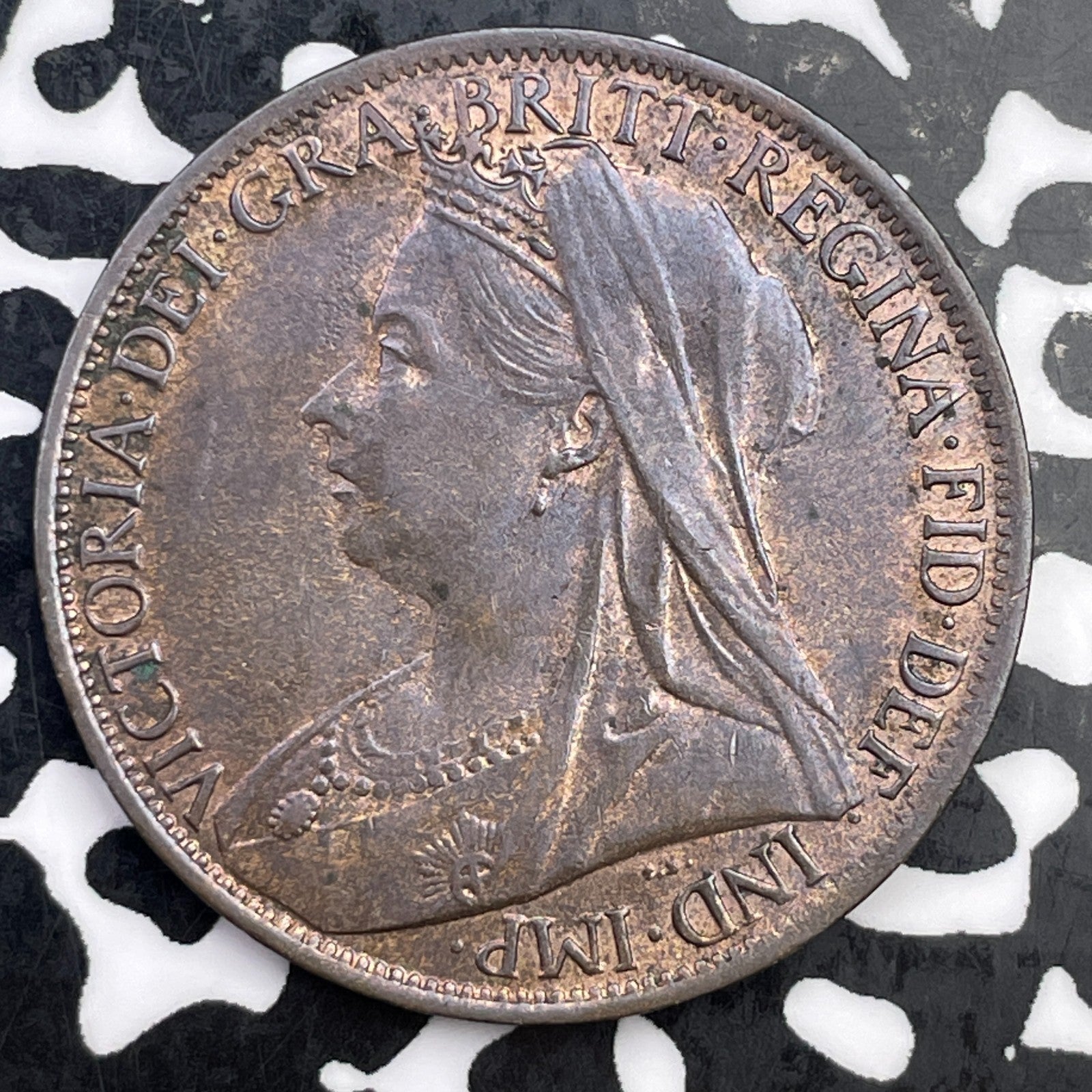 1901 Great Britain 1 Penny Lot#F3364 High Grade! Beautiful!
