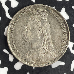 1892 Great Britain 1 Shilling Lot#T8122 Silver! Nice!