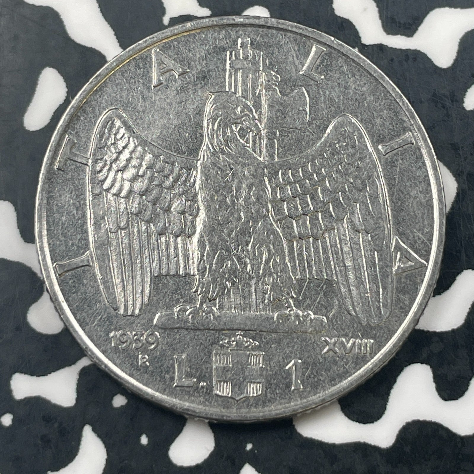 1939-R Italy 1 Lira Lot#N3794 High Grade! Beautiful!