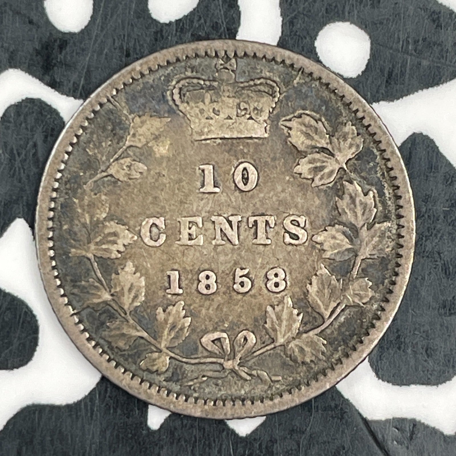 1858 Canada 10 Cents Lot#F7476 Silver!