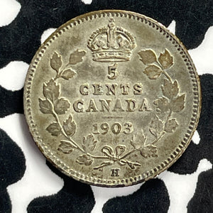 1903-H Canada 5 Cents Lot#T9489 Silver!