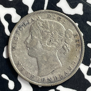 1872-H Newfoundland 20 Cents Lot#T7161 Silver!
