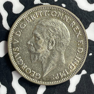 1934 Great Britain 6 Pence Sixpence Lot#T6829 Silver! High Grade! Beautiful!
