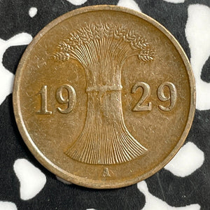 1929-A Germany 1 Pfennig Lot#E5790