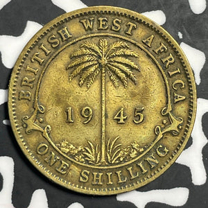 1945 British West Africa 1 Shilling Lot#E6702