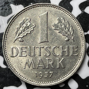 1957-D West Germany 1 Mark Lot#D7369 Nice! Better Date