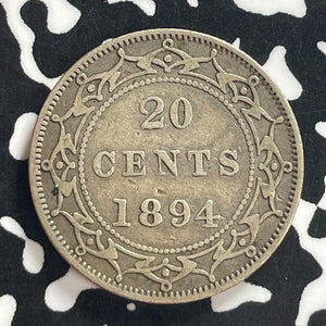 1894 Newfoundland 20 Cents Lot#T7950 Silver!