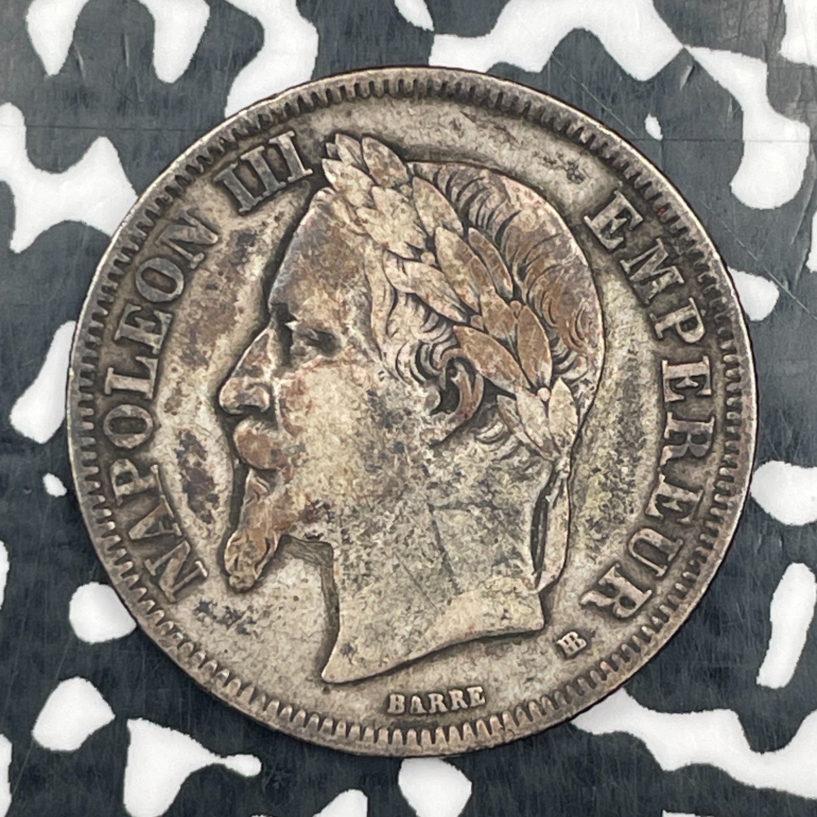 1866-A France 2 Francs Lot#N3182 Silver!